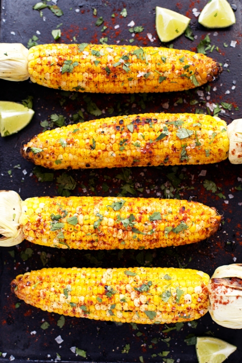 Grilled-Lime-Cilantro-and-Paprika-Corn-Blissful-Basil