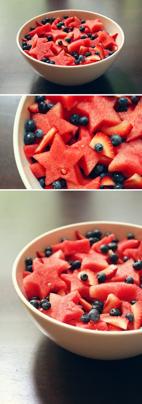 cookie cutter watermelon salad by whit&whistle